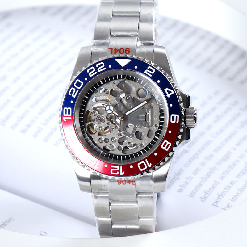 Dive style, Transparent Dial, Pepsi Bezel