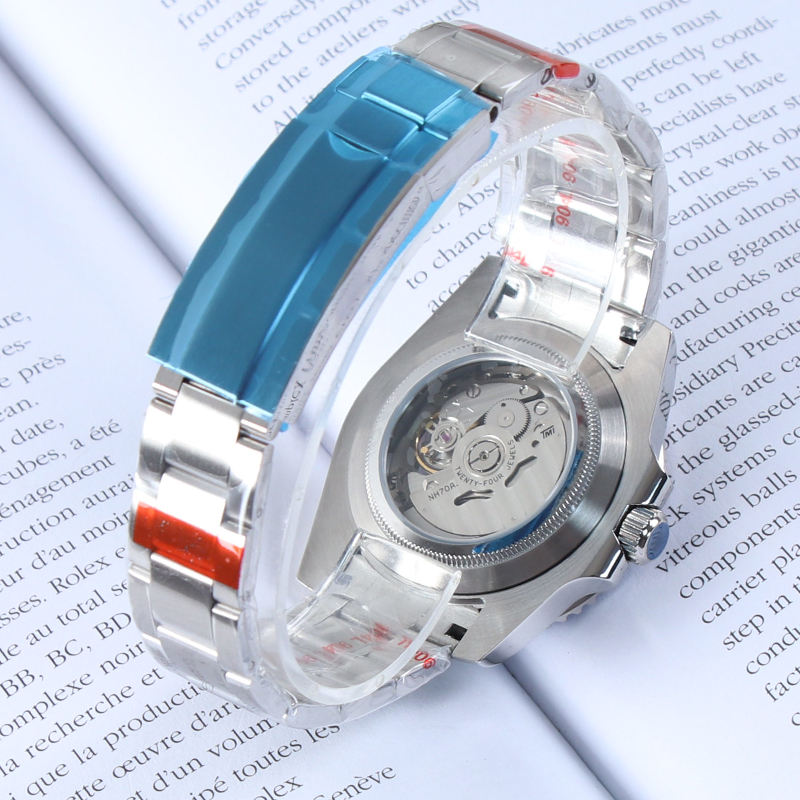 Dive style, Transparent Dial, Pepsi Bezel
