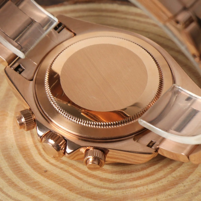 Rose Gold Rainbow Chronograph