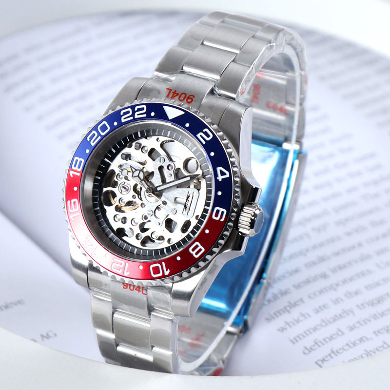 Dive style, Transparent Dial, Pepsi Bezel
